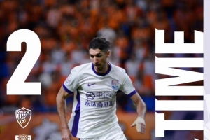 全場(chǎng)比賽結(jié)束，津門(mén)虎隊(duì)客場(chǎng)0:2負(fù)于云南玉昆