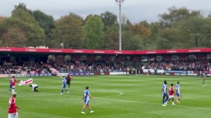 鏡報：球迷沖場抗議內(nèi)維爾“中年白男”言論，曼市警方逮捕涉事人