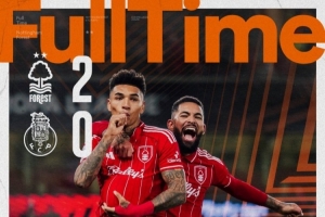 結(jié)束10場不勝！諾丁漢森林2-0波爾圖，懷特、伊戈?duì)?熱蘇斯點(diǎn)射