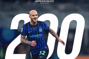 太子！27歲迪馬爾科解鎖國(guó)米200場(chǎng)里程碑，貢獻(xiàn)20球37助攻