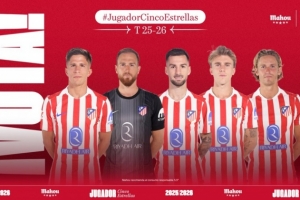 馬競10月最佳球員候選：朱利亞諾-西蒙尼、奧布拉克、巴埃納在列