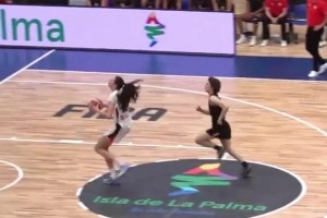 張子宇一生之敵？女籃U18歐洲杯法國艾莉西亞上演搶斷+暴扣！