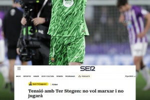 西媒：巴薩已明確告知特獅不會出場，球員很生氣但仍拒絕離隊