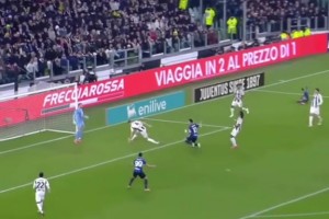 國米球迷曬視頻調(diào)侃：太簡單的射門對于勞塔羅含金量太低??