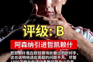 ESPN給利物浦&阿森納引進(jìn)?；倏?約克雷斯評級：B