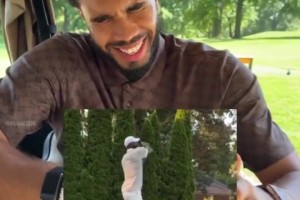 塔圖姆談?wù)材匪勾蚋郀柗颍汉芨吲d我兄弟開(kāi)始打，多練習(xí)會(huì)越來(lái)越好