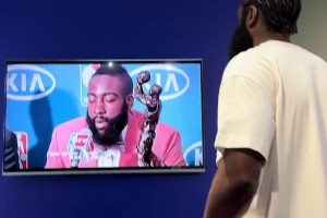 中國球迷為哈登制作個人短片，登哥情不自禁看了一遍又一遍??