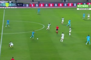 內(nèi)馬爾前插門前補(bǔ)射破門！桑托斯1-0領(lǐng)先尤文圖德！