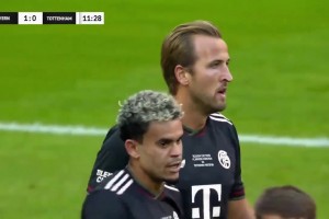 攻破舊主！奧利塞中場(chǎng)長(zhǎng)傳送助攻！凱恩停球打門一氣呵成！