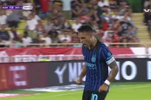 晃倒防守球員！國米快速反擊，勞塔羅晃開防守抽射破門