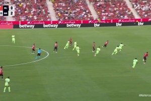 【集錦】西甲-費蘭爭議破門亞馬爾傳射建功 巴薩3-0九人馬洛卡