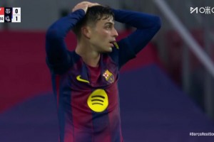 孔德傳中險造烏龍被神撲！佩德里跟進(jìn)補(bǔ)射被擋出底線！