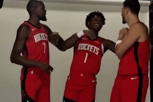 阿杜讓阿門C位！火箭媒體日 阿門+申京+杜蘭特三巨頭終于合體