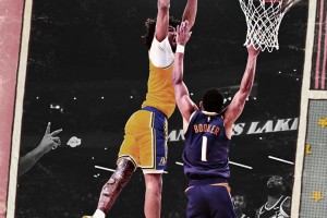 海報(bào)級(jí)隔扣！海斯今日超高滑翔空接，隔人炸扣布克！