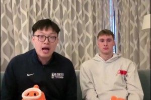 弗拉格此前評(píng)價(jià)楊瀚森：腳步好，手活好，很聰明，技術(shù)很好！