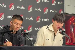 楊瀚森：波特蘭球迷的能量太足了！頭一次感覺這么熱血沸騰的！