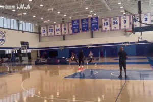 陣容深度還是夠的！喬治和麥凱恩一起進行全場投籃加練！